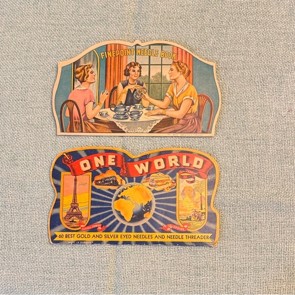 Vintage Needle Book with Colorful Graphics - Picture 15 of 16